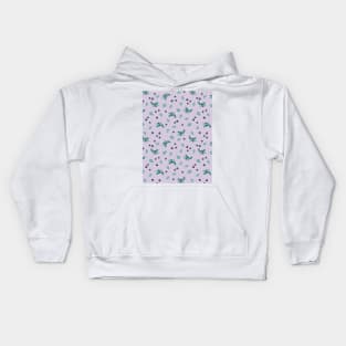 Blueberry pattern Kids Hoodie